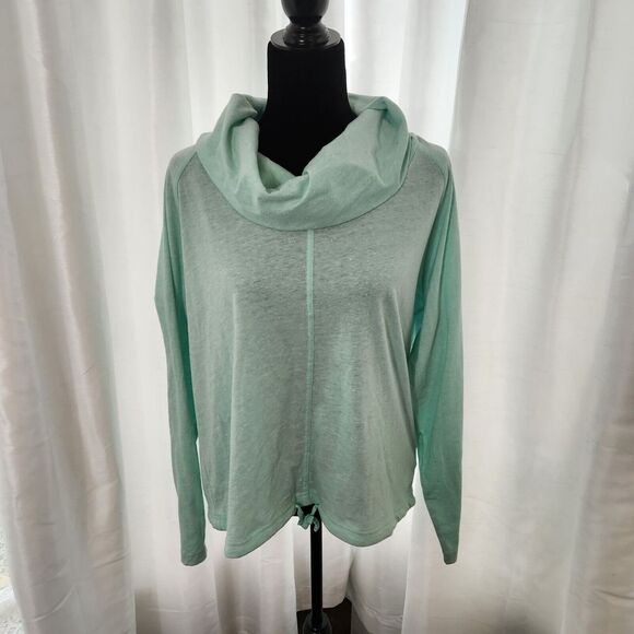 NEW COLUMBIA Womens Knick Beach Pullover Cowl Neck Sweater Mint Green Size XL - Picture 1 of 10